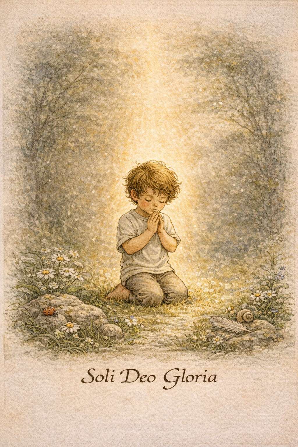 Child with Soli Deo Gloria