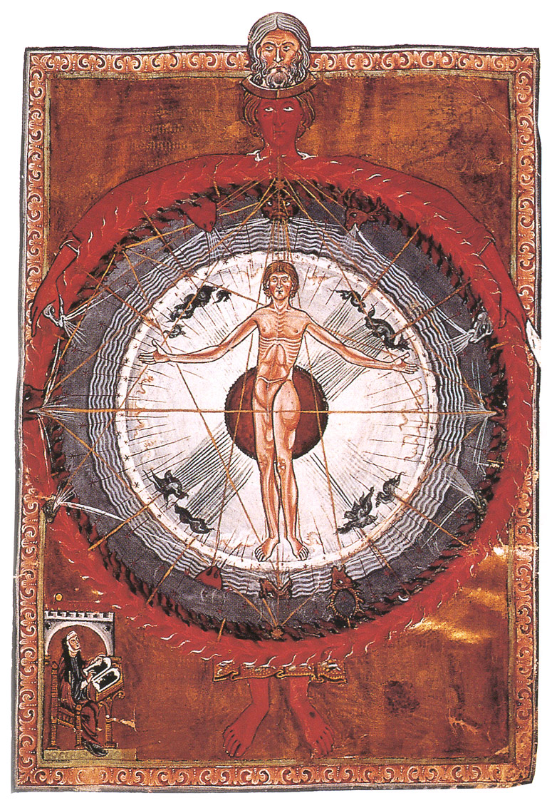 Hildegard of Bingen, Cosmic Man (c. 1170)